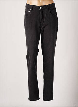 Pantalon slim țesătură poplin mărime normală negru ZHENZI femeie