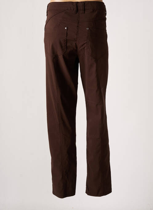 Pantalon slim maro ZHENZI femeie