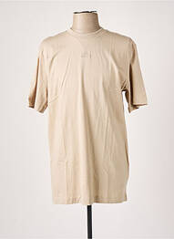 Tricou broderie mâneci scurte bej ADIDAS homme