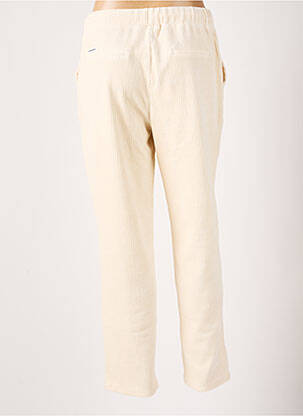 Pantalon drept talie elastică bej PEPE JEANS femeie