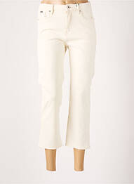 Pantalon 7/8 închidere cu fermoar sub clapetă cu nasturi alb PEPE JEANS femeie