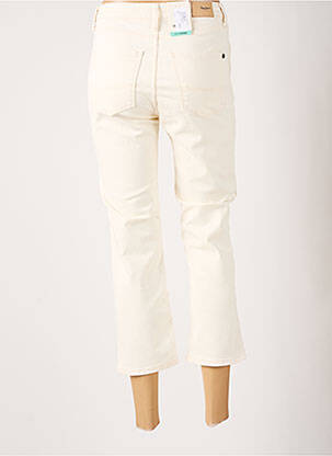 Pantalon 7/8 închidere cu fermoar sub clapetă cu nasturi alb PEPE JEANS femeie