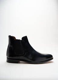 Botine/ghete închidere elastică toc mic negru JOHANN bărbat
