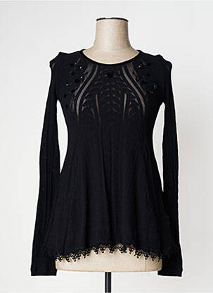 Top negru HIGH femeie