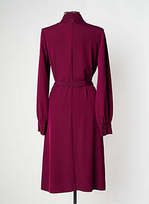 Rochie midi croială fluidă mâneci lungi violet MANILA GRACE femeie