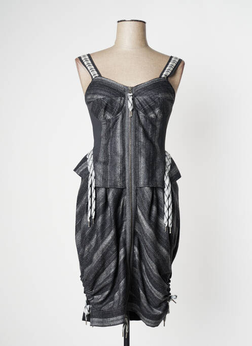 Rochie midi gri INDIES femeie