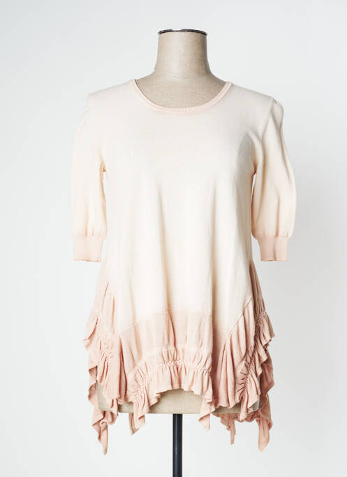 Pulover tunică bej HIGH femeie