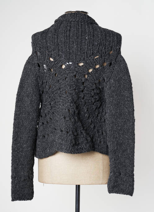 Vestă cu mâneci lungi gri TRICOT CHIC femeie