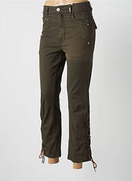 Pantalon slim buzunare verde HICH USE femme
