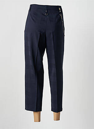 Pantalon 7/8 închidere cu fermoar sub clapetă cu cârlig albastru HICH USE femeie