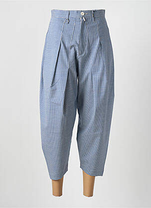 Pantalon trei sferturi buzunare albastru HICH USE femeie