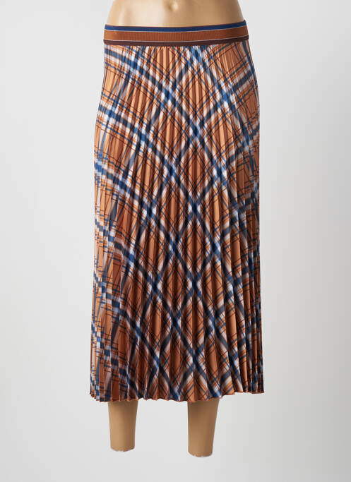 Fustă midi bej NIU femeie