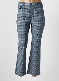 Pantalon 7/8 țesătură poplin mărime normală albastru MAYJUNE femme