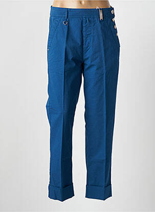 Pantalon 7/8 talie înaltă talie înaltă albastru HIGH femeie