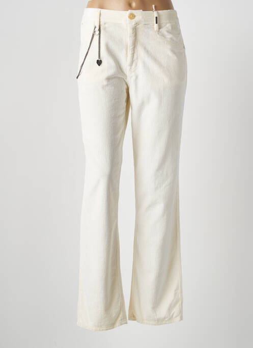 Pantalon drept bej HIGH femeie