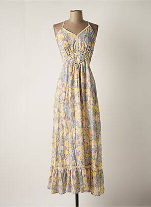 Rochie lungă galben LOUIZON femeie