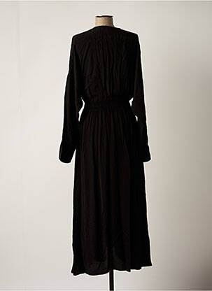 Rochie lungă mâneci lungi mâneci lungi negru LOUIZON femeie
