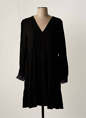 Rochie midi mâneci lungi mâneci lungi negru GARANCE femeie