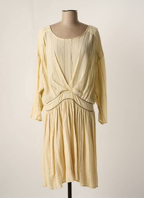 Rochie midi bej LOUIZON femeie