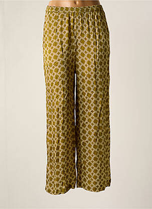 Pantalon drept talie elastică verde HARRIS WILSON femeie