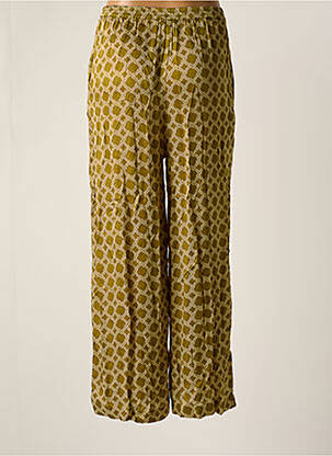Pantalon drept talie elastică verde HARRIS WILSON femeie