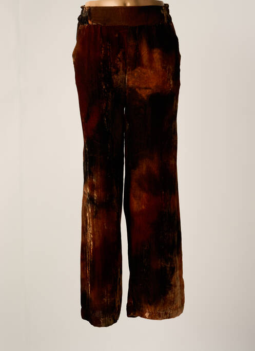 Pantalon larg maro LOUIZON femeie