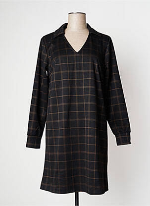 Rochie midi mâneci lungi mâneci lungi negru B.YOUNG femeie
