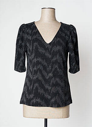 Top negru ICHI femeie