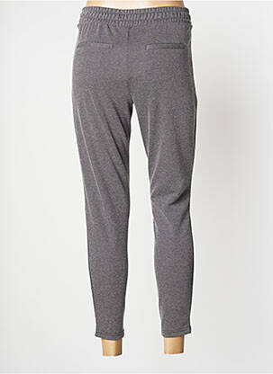 Pantalon 7/8 talie elastică mărime normală negru ICHI femeie