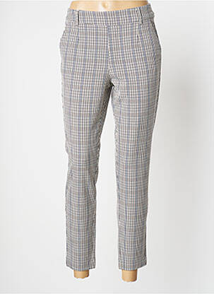 Pantalon chino țesătură poplin mărime normală bej VILA femeie