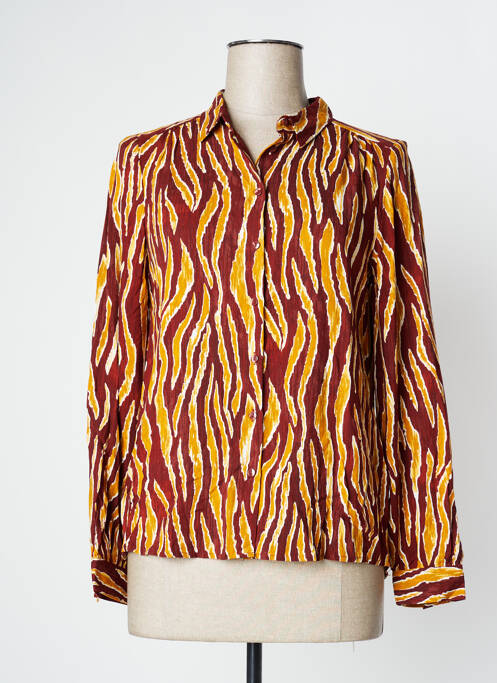 Cămașă maro ICHI femeie