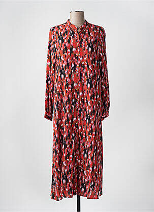 Rochie midi portocaliu ICHI femeie