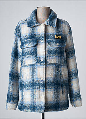 Palton scurt albastru FIVE femeie