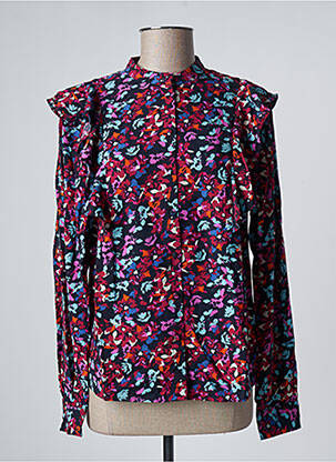 Cămașă albastru PIECES femeie