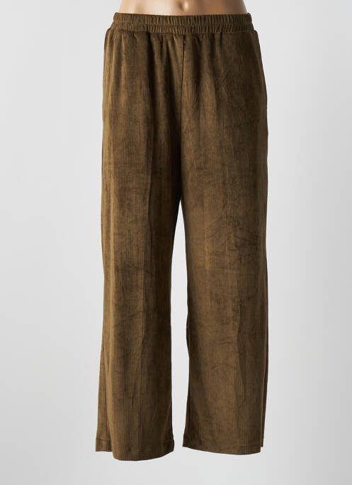 Pantalon larg verde GRACE & MILA femeie