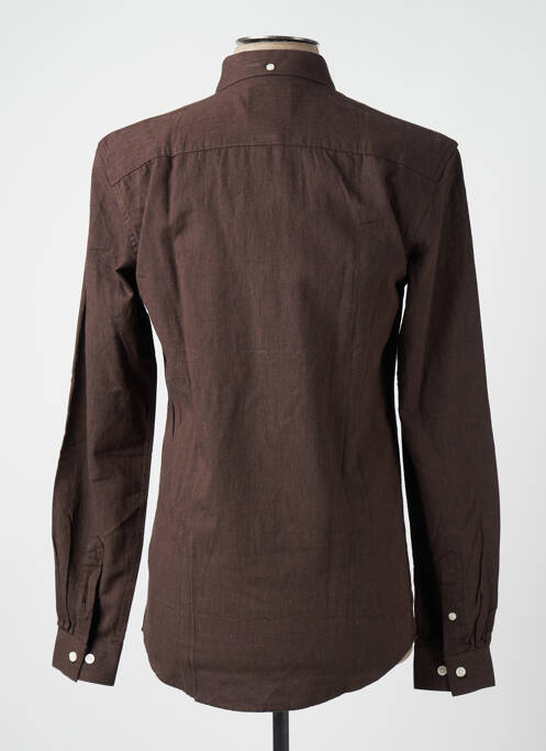 Cămașă cu mâneci lungi maro MINIMUM bărbat