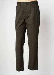 Pantalon chino țesătură poplin mărime normală verde MINIMUM homme