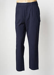 Pantalon chino elasticitate talie înaltă albastru MINIMUM homme