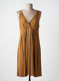 Rochie midi fără mâneci fără mâneci maro SEE THE MOON femme