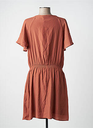 Rochie midi mâneci scurte mâneci scurte maro MOLLY BRACKEN femeie