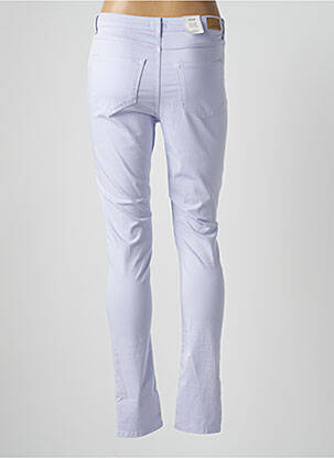 Pantalon slim țesătură poplin mărime normală violet KANOPE femeie