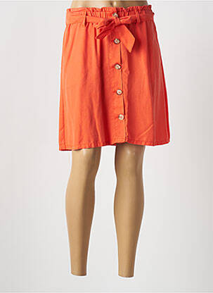 Fustă scurtă talie elastică portocaliu KANOPE femme