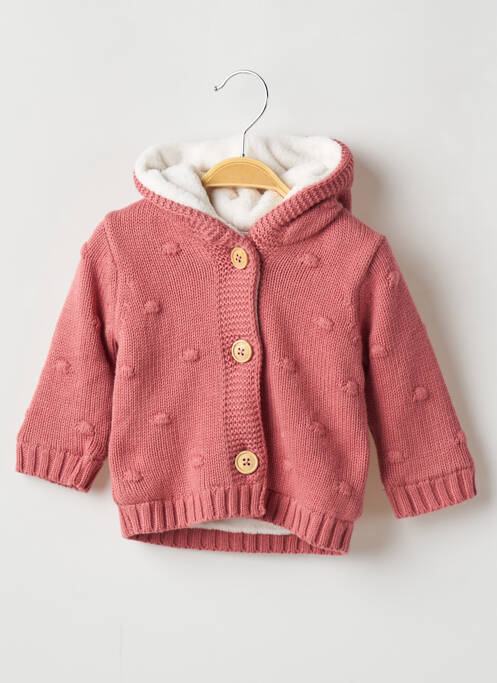 Vestă cu mâneci lungi roz NOUKIE'S fată