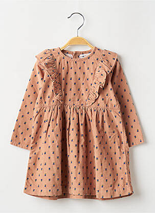 Rochie midi maro PETIT BATEAU fată