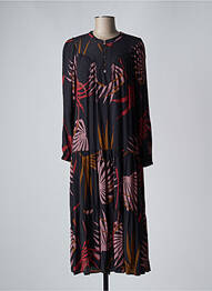 Rochie lungă mâneci lungi mâneci lungi negru SEE U SOON femeie
