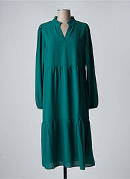 Rochie midi mâneci lungi mâneci lungi verde KAFFE femeie