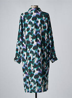 Rochie midi croială fluidă mâneci lungi verde KAFFE femeie