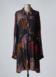 Rochie midi croială fluidă mâneci lungi negru SEE U SOON femeie