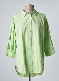 Cămașă croială dreaptă mâneci 3/4 verde KAFFE femme
