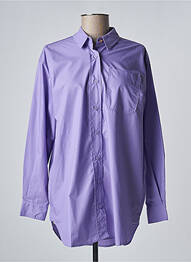 Cămașă țesătură poplin mâneci lungi violet KAFFE femeie